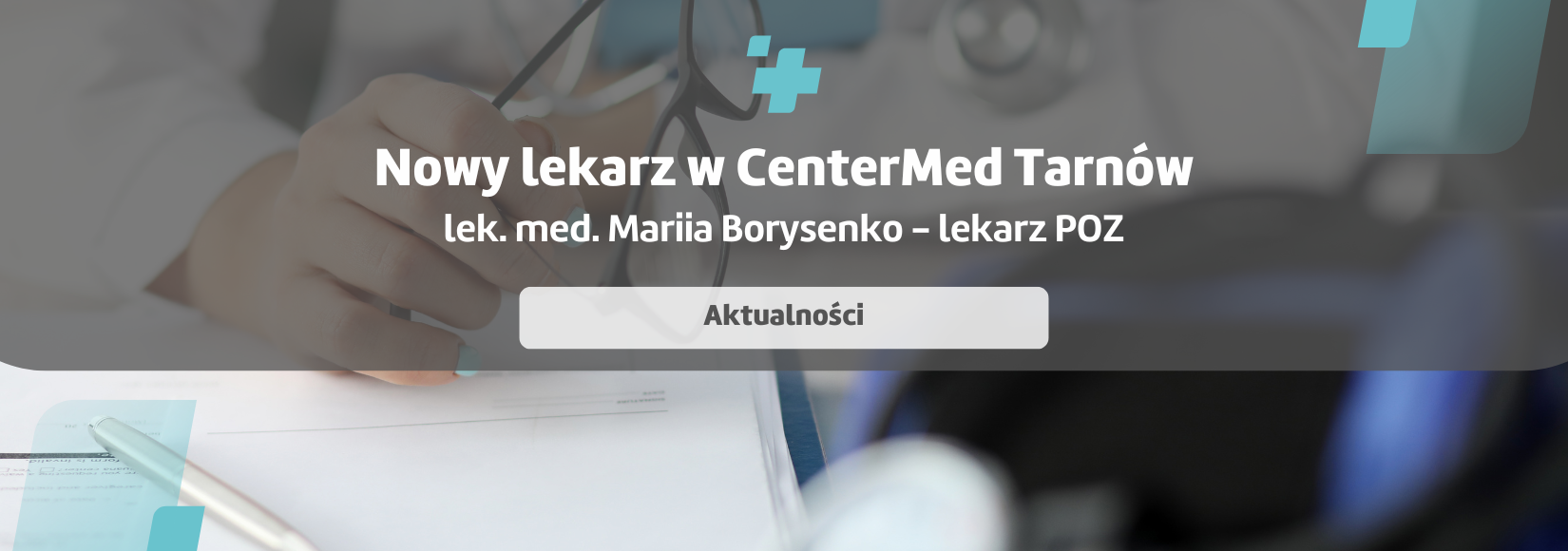 Nowy lekarz POZ w CenterMed Szkotnik - lek. med. Mariia Borysenko